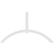 Ekena Millwork Archdale Architectural Grade PVC Gable Bracket, 84"W x 49"H x 2"D x 4"F, 14/12 Pitch GBP084X49X0204ARC00 - alternate 5